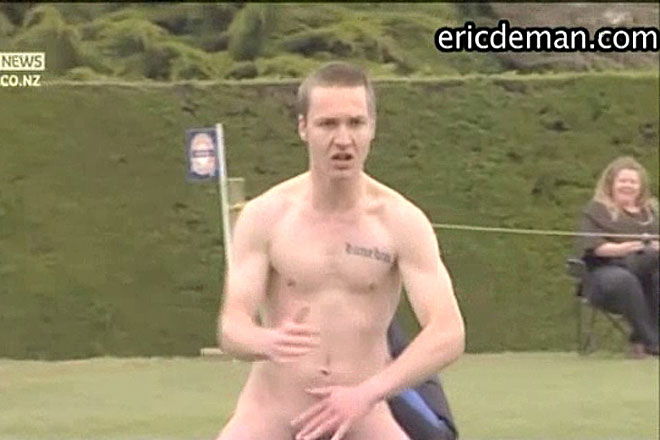 Rugby Team Performs Naked Haka Routine Image