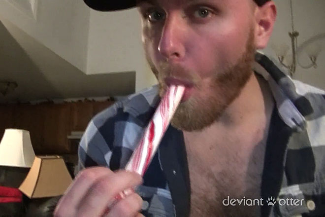 2 Guys 1 Candy Cane Image