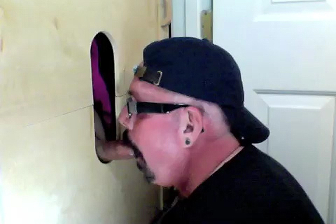 Gloryhole Suck Off Of Curious Married Guy Image